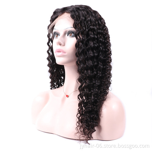 Eli Deep wave lace front human hair wig cuticle aligned wig for women Pre Plucked Hairline